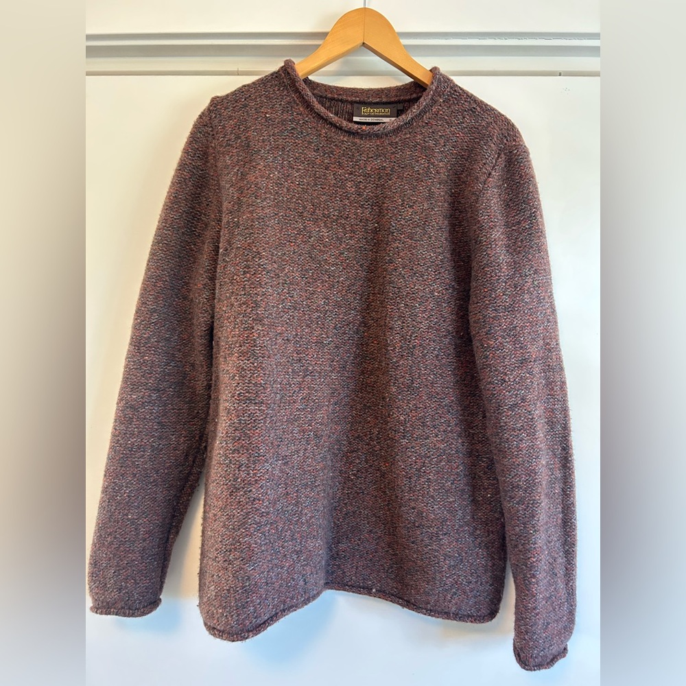 Donegal Irish Wool Fisherman’s Sweater - Medium